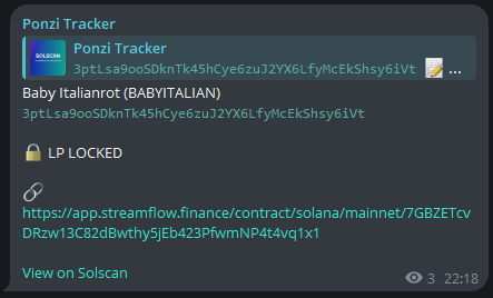 LP Locked Alert - Baby Italianrot
