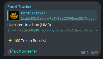 Token Boost Alert